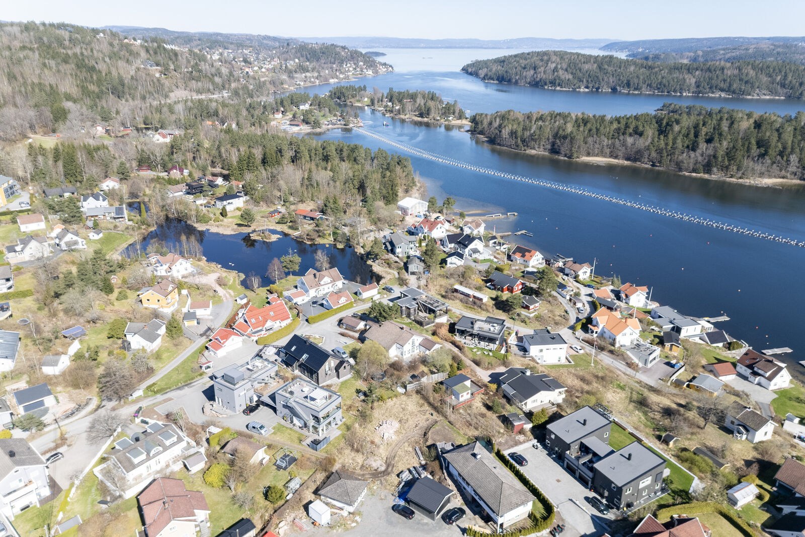 Super beliggenhet tomten sett fra soer mot nord
